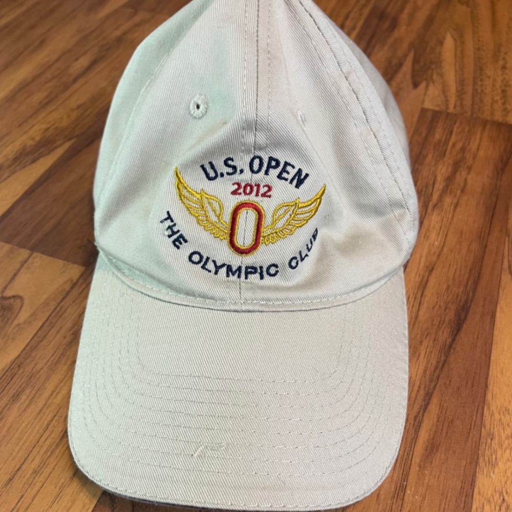 USGA US Open 2012 The Olympic Club Golf Hat Tan Adjustable Cotton Mens Cap
